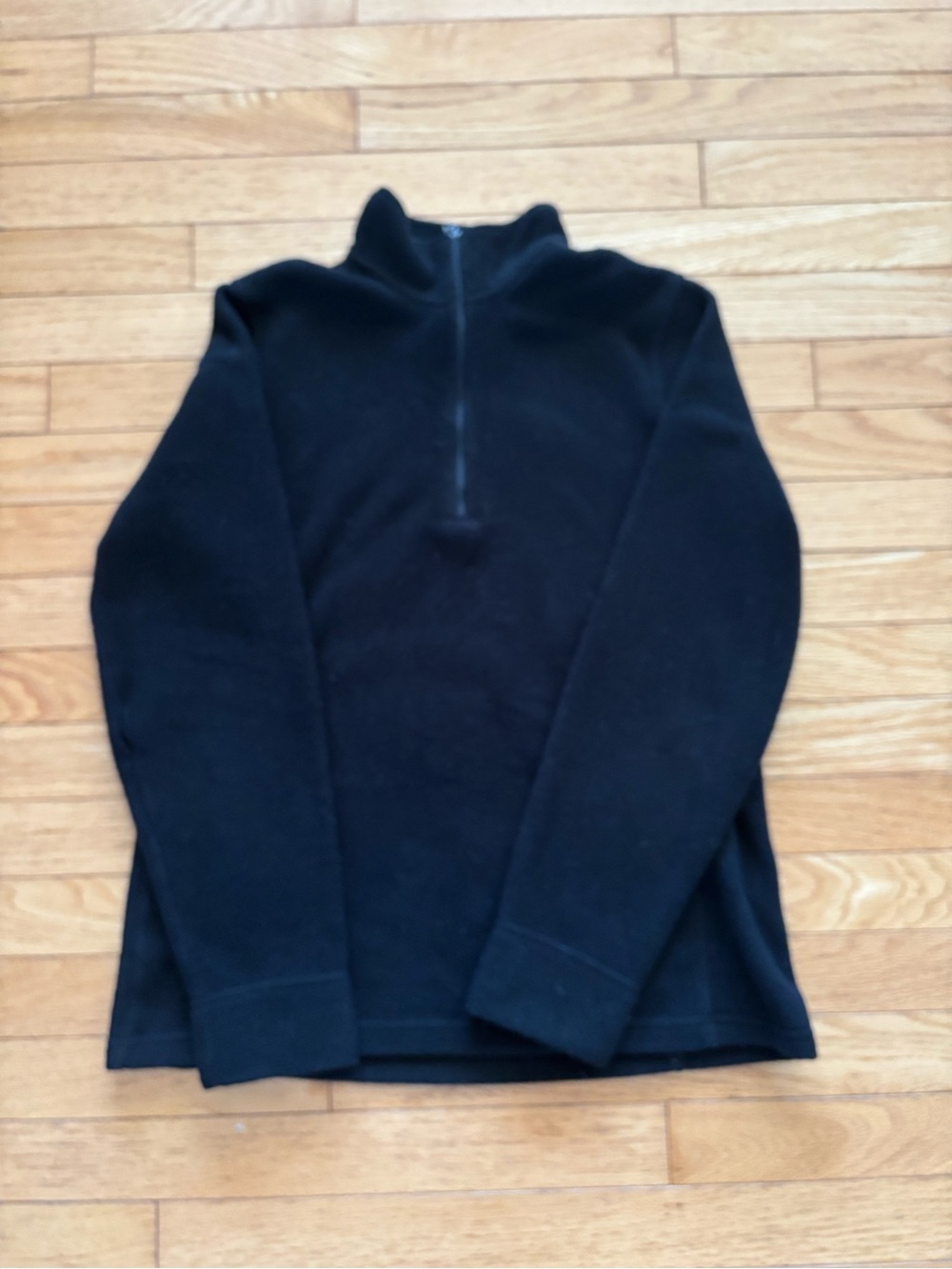L.L. Bean Women’s Black Half-Zip Turtleneck Sweater